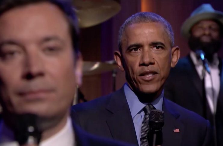 Obama fór yfir ferilinn með Jimmy Fallon á fáránlega sexí hátt