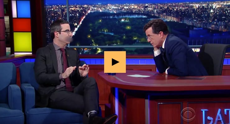 John Oliver gæti ekki verið meira sama um Donald Trump