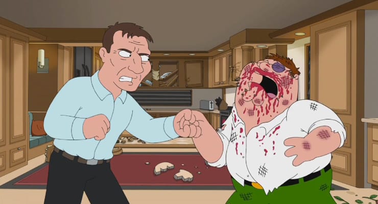 Liam Neeson lemur Peter Griffin í klessu