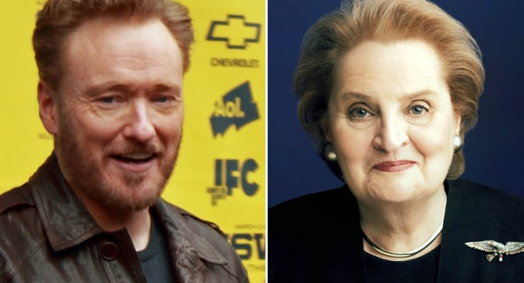 Conan O'Brien grillaður af Madeleine Albright