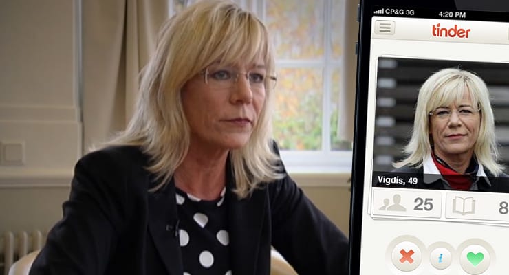 Vigdís Hauks prófar Tinder