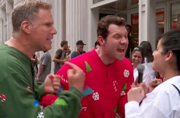 Will Ferrell öskrar á fólk í New York í furðulegasta jólaleik allra tíma