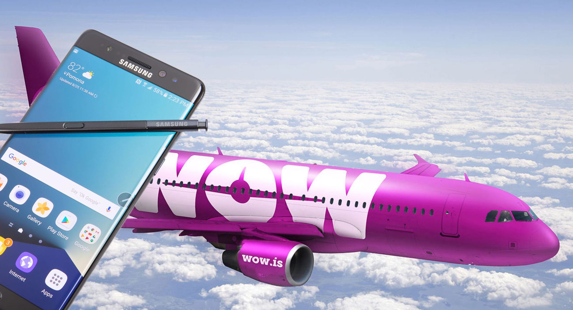 Icelandair og Wow Air treysta farþegum til að koma ekki með Samsung Galaxy Note 7 um borð í flug