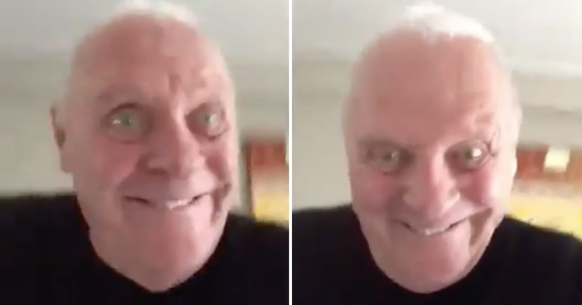 Heimurinn klórar sér í hausnum yfir sprellimyndbandi Anthony Hopkins