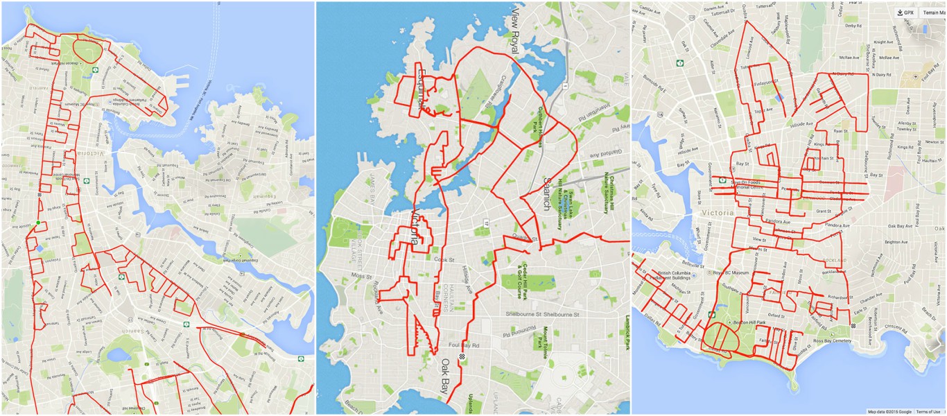 Notar GPS hnit í HJÓLAFERÐUM sínum til að teikna - Þú trúir ekki hversu nákvæmar myndirnar eru! - MYND