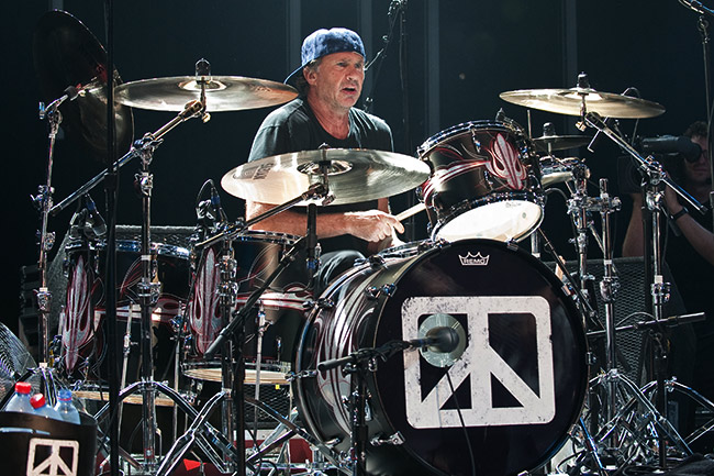 Svona var það þegar Chad Smith kom í Hörpuna - MYNDBÖND