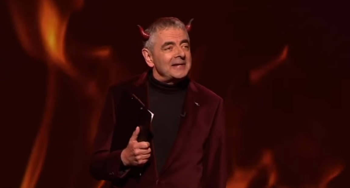 Rowan Atkinson er djöfullinn - Sýnir okkur hvað bíður í helvíti! - MYNDBAND