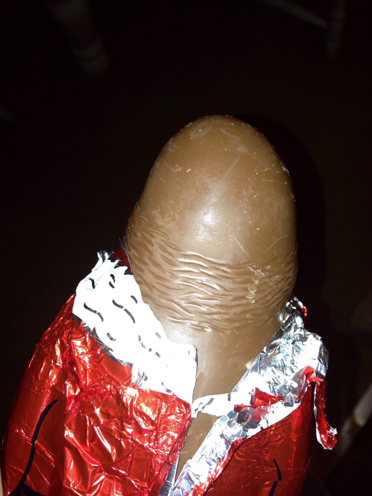 Image result for chocolate santa looks like dick