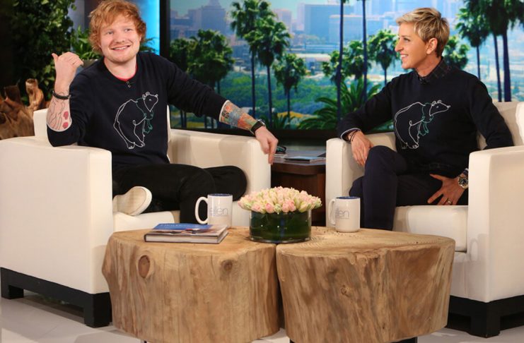 Ed Sheeran ræðir Ísland við Ellen