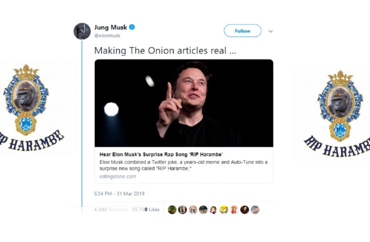 Elon Musk gefur út rapplag tileinkað górillunni Harambe