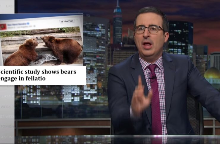 John Oliver ræðir vafasöm vísindi