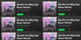 "Spurðu um mig (Ingi Bauer Remix)" í 6. sæti íslenska Spotify listans