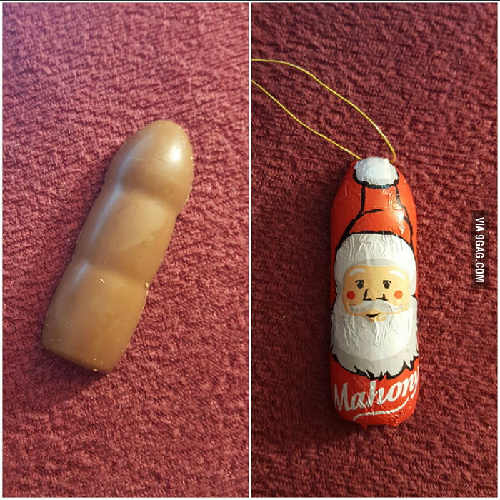 Image result for chocolate santa looks like dick