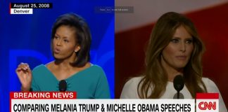 „Melania stelur frá Michelle, Trump frá Hitler.“ (myndband)