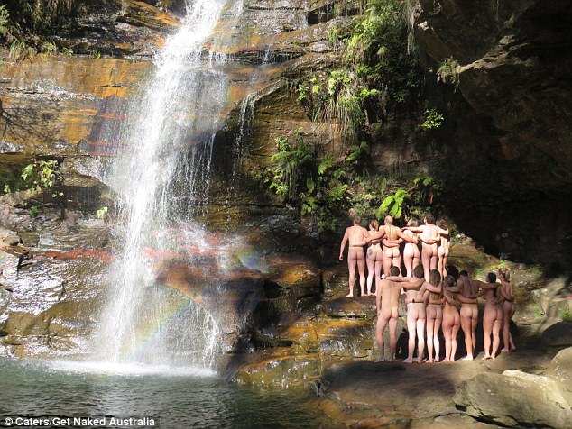 It shares stunning snaps of hikers from all shapes and sizes and all walks of life posing in the buff in front of mountains, waterfalls and beaches